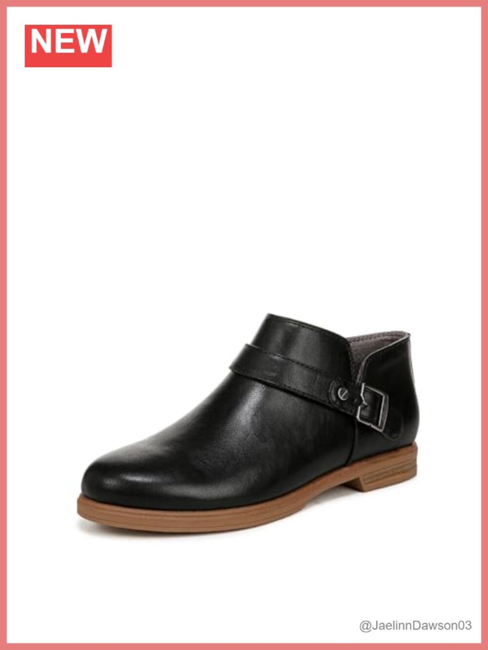 Women's Ankle Boots Faux Leather Block Heel Zip